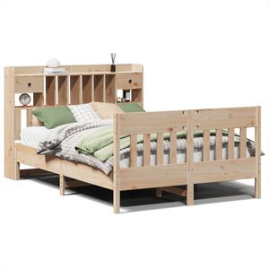 vidaXL Bed Frame without Mattress 140x200 cm Solid Wood Pine