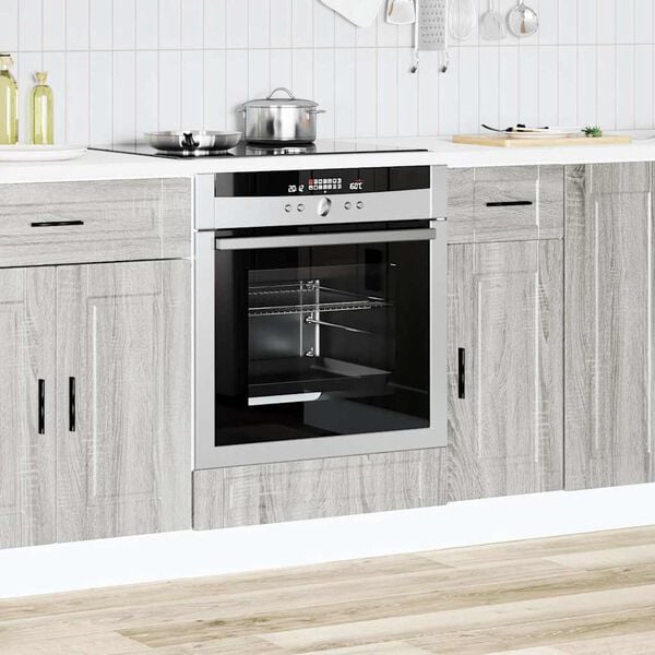 vidaXL Oven Cabinet Porto Grey Sonoma Engineered Wood