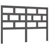 vidaXL Bed Headboard Grey 166x4x100 cm Solid Wood Pine