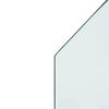 vidaXL Fireplace Glass Plate Hexagon 100x50 cm