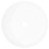 vidaXL Basin Round Ceramic White 40x15 cm