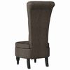 vidaXL Slipper Chair Dark Grey 56.5 x 70 x 110 cm Faux Suede Leather