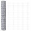 vidaXL Euro Fence Silver 1.6 x 10 m Hot dip galvanized iron