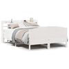 vidaXL Bed Frame without Mattress White 140x190 cm Solid Wood Pine