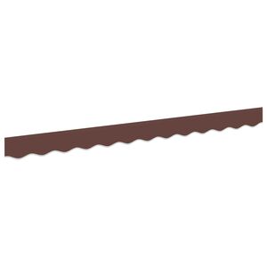 vidaXL Awning Valance Replacement Brown Stripe 230 x 20 cm Polyester