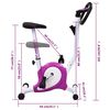 vidaXL Exercise Bike with Belt Resistance Purple
