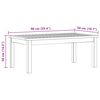 vidaXL Garden Coffee Table 90x50x36 cm Solid Acacia Wood