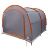 vidaXL Tent with Roof Grey and orange 268 x 240 x 191 cm Polyester