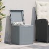 vidaXL Garden Storage Box 90L Grey PP Wood Look