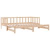 vidaXL Pull-out Day Bed without Mattress 2x(80x200)cm