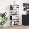 vidaXL Bookshelf Black Oak 60 x 29.5 x 149 cm Engineered Wood