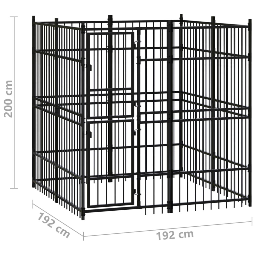 Metal outdoor cheap dog kennel