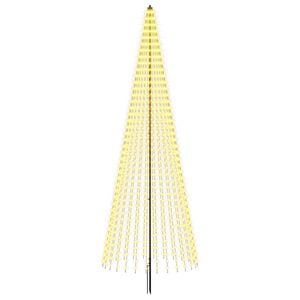 vidaXL LED Christmas Tree EKENAS 385 cm 1148 LEDs Warm White Steel
