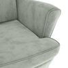 vidaXL Armchair Light Grey Velvet