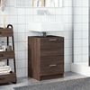 vidaXL Sink Cabinet Brown Oak 40x37x59 cm Engineered Wood