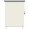 vidaXL Outdoor Roller Blind Striped Manual Cream 220 x 250 cm Fabric