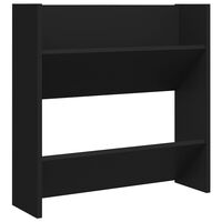 vidaXL Wall Shoe Cabinet Black 60x18x60 cm Engineered Wood