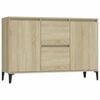 vidaXL Sideboard Sonoma Oak 102x35x70 cm Engineered Wood