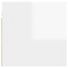 vidaXL Wall Mounted TV Cabinet High Gloss White 30.5x30x30 cm