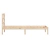 vidaXL Bed Frame without Mattress Single Solid Wood