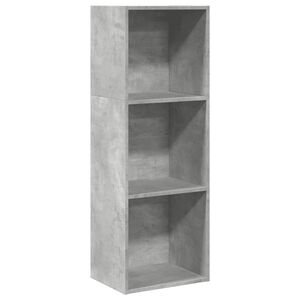 vidaXL Bookcase Concrete Grey 40x30x114 cm Engineered Wood