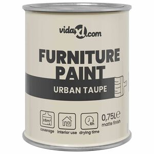 vidaXL Furniture Paint Brown 0.75 L Wall Print