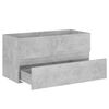 vidaXL 2 Piece Bathroom Furniture Set Concrete Grey Engineered Wood