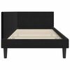 vidaXL Corner Bed Frame with Headboard Black 100 cm x 200 cm Velvet