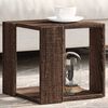 vidaXL Coffee Table Brown Oak 32x32x30 cm Engineered Wood