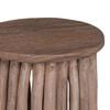 vidaXL Stool Natural 30 x 30 x 45 cm Solid Teak Wood