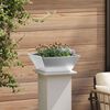 vidaXL Garden Planter Silver 40 x 40 x 15 cm Galvanised Steel