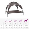 vidaXL Dog Bed Folding Manual Brown 104 x 86 x 84.5 cm Steel