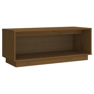 vidaXL TV Cabinet Honey Brown 90x35x35 cm Solid Wood Pine