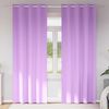 vidaXL Blackout Curtains with Rings 2 pcs Purple 225 x 140 cm