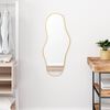 vidaXL Wall Mirror Gold 80x35 cm