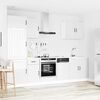 vidaXL 7 Piece Kitchen Cabinet Set Lucca High Gloss White Engineered Wood