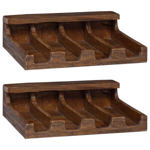 vidaXL Case Brown 36 x 30 x 10 cm Solid Mahogany Wood