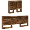 vidaXL Storage Headboard with Shelf Smoked Oak 75 cm Engineered Wood
