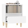 vidaXL Bedside Cabinet White 40x35x50 cm