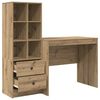 vidaXL Desk with Drawer 2 pcs Artisan Oak
