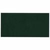 vidaXL Wall Headboard 12 pcs Dark Green 30 x 15 cm Velvet