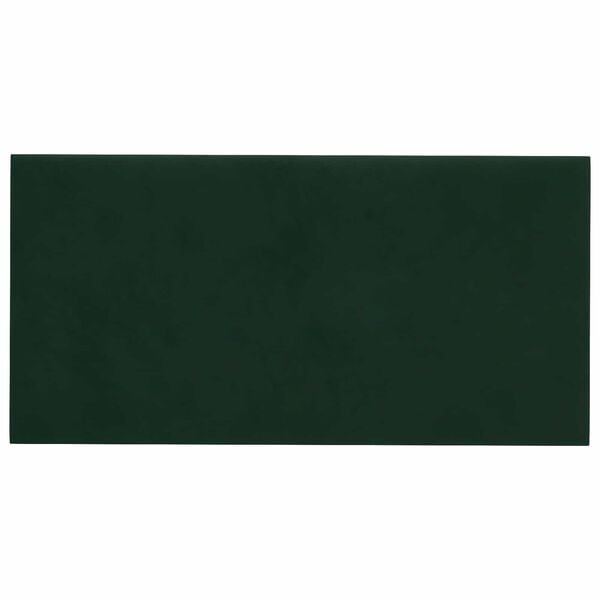 vidaXL Wall Headboard 12 pcs Dark Green 30 x 15 cm Velvet