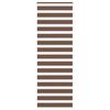 vidaXL Zebra Blind Brown 85x230 cm Fabric Width 80.9 cm Polyester