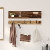 vidaXL Wall-Mounted Coat Rack Old Wood 90 x 15 x 36 cm Engineered wood