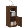 vidaXL Sideboard with LED Lights Brown Oak 41x37x100 cm