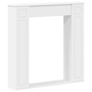 vidaXL Fireplace Surround White 100 x 20 x 100 cm Engineered Wood