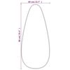 vidaXL Wall Mirror Silver 90x40 cm