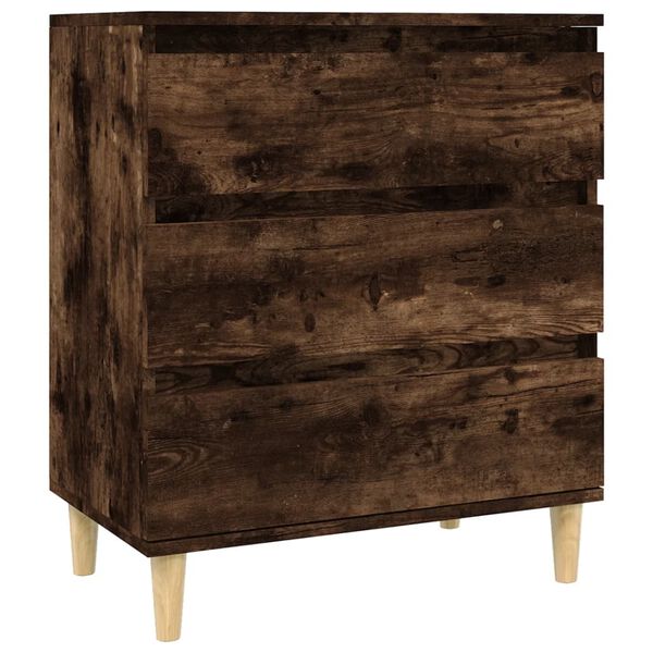 vidaXL Sideboard Smoked Oak 60x35x70 cm Engineered Wood