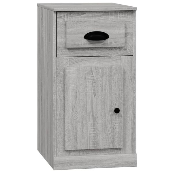 vidaXL Side Cabinet with Drawer Grey Sonoma 40x50x75 cm Engineered Wood