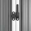 vidaXL Garden Tool Shed Grey 225x89x161 cm Galvanised Steel